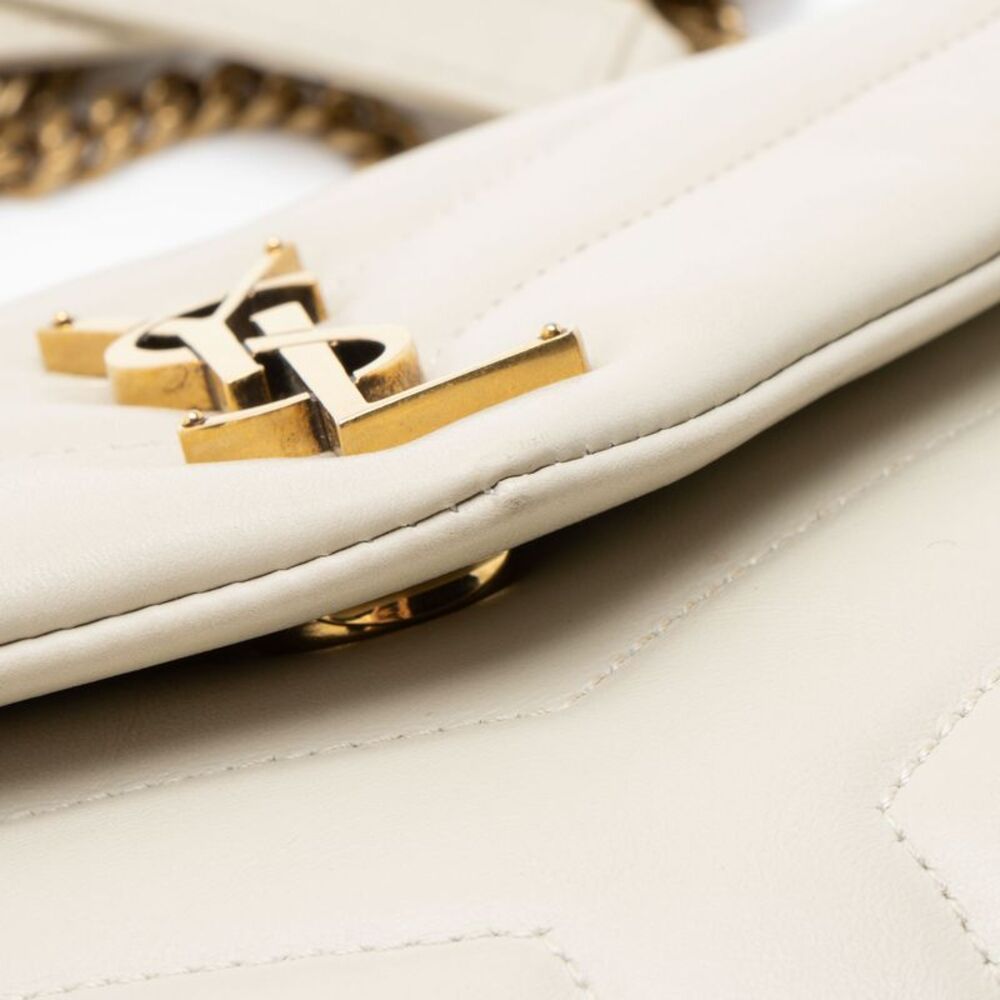 Saint Laurent Matelasse Calfskin Monogram LouLou Chain Small Shoulder Bag - Picture 13 of 15